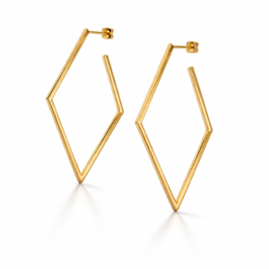 Milano Geo Gold Hoops
